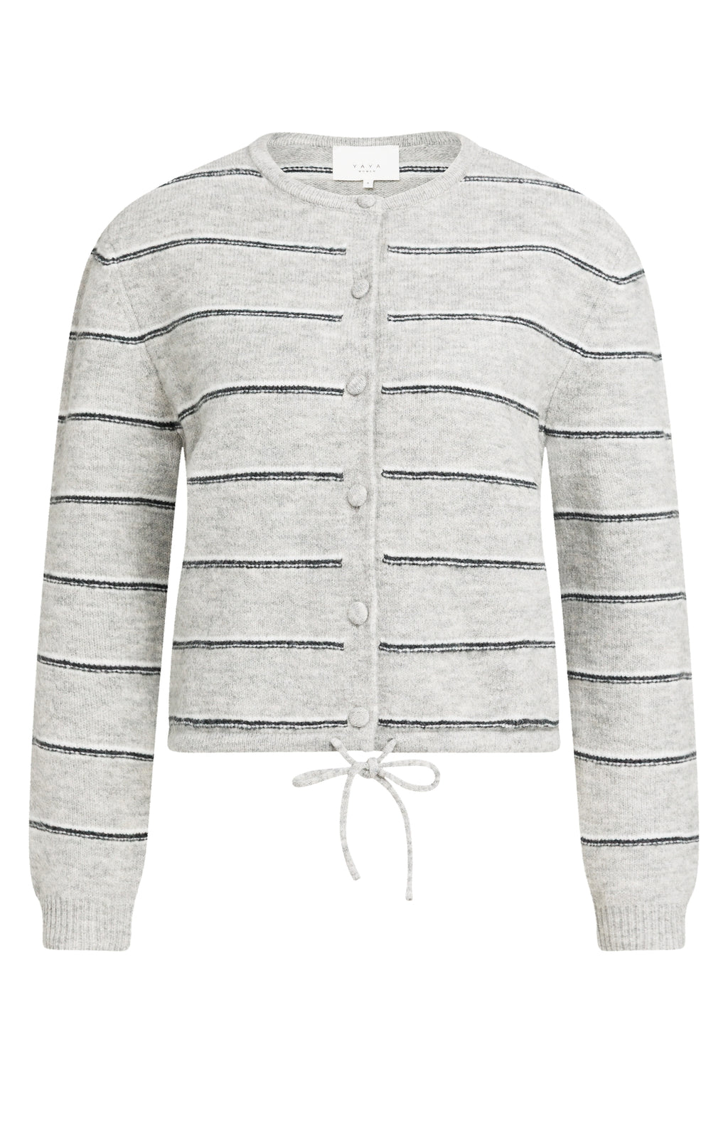 YAYA Medium Grey Knitted Cardigan