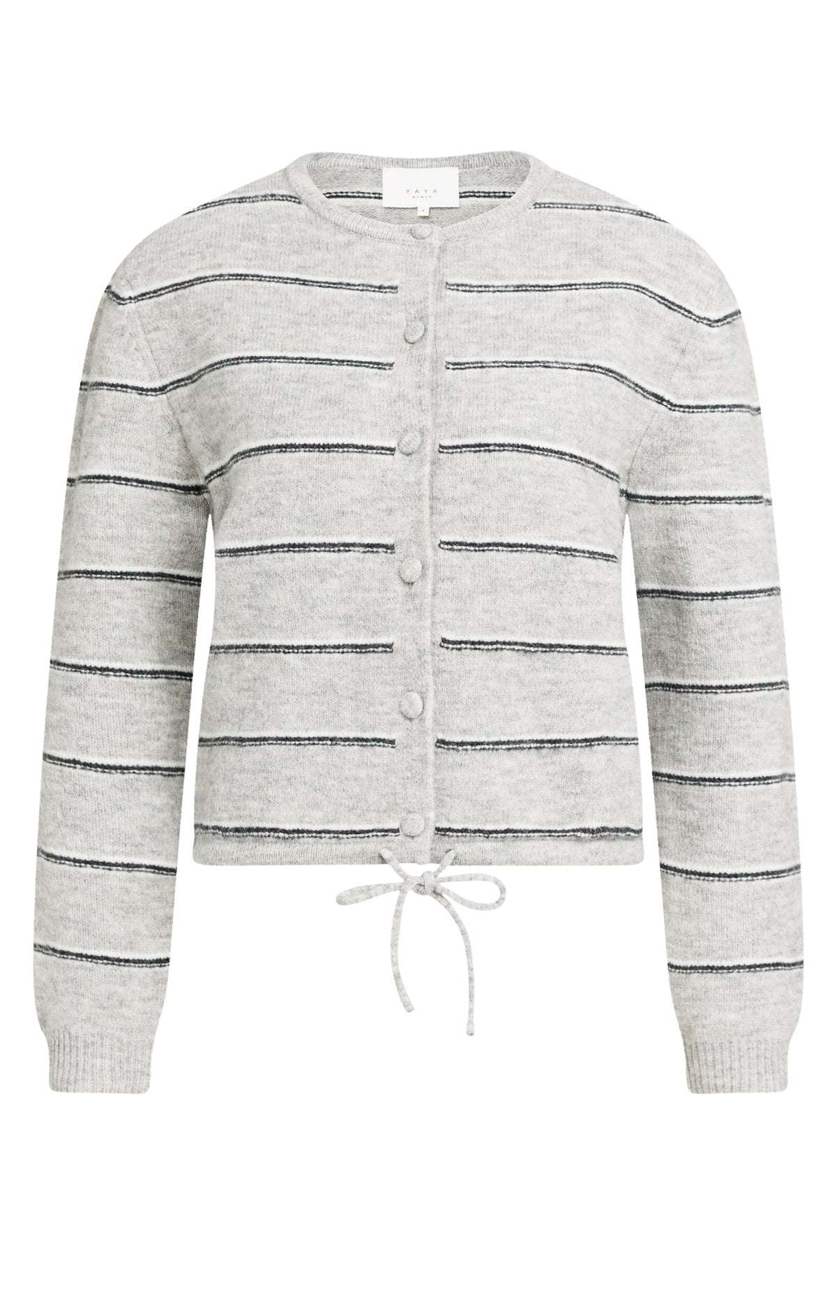 YAYA Medium Grey Knitted Cardigan