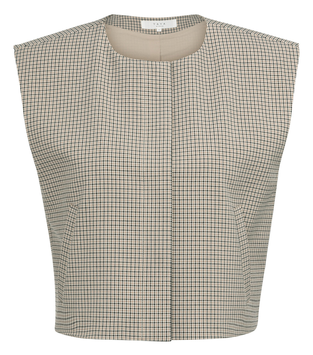 Yaya Beige Ressin Waistcoat
