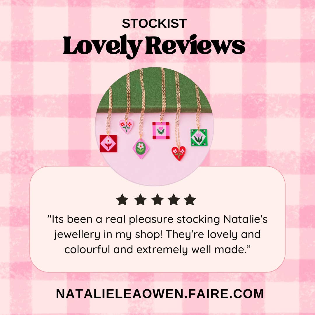 Natalie Lea Owen Red Heart Necklace
