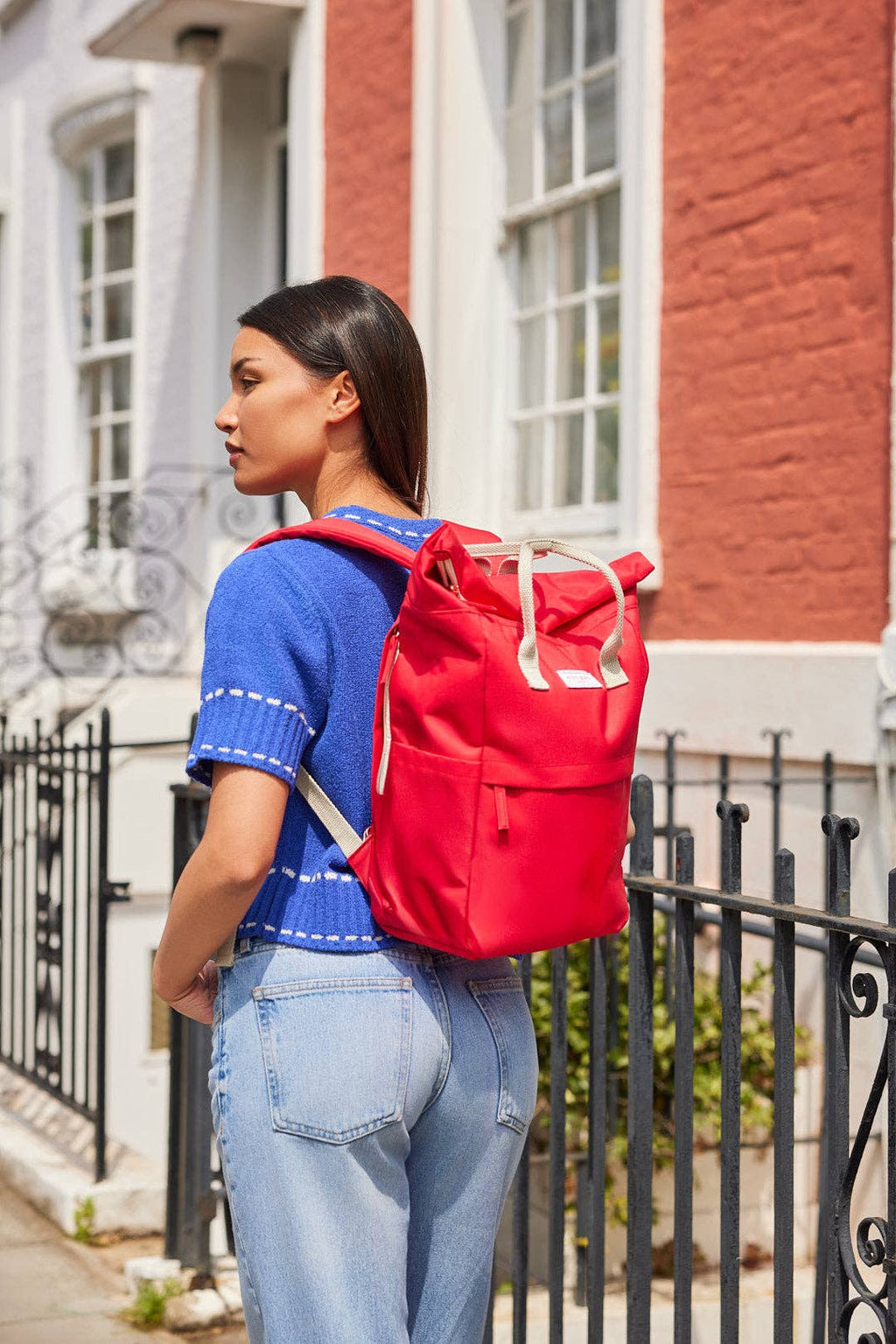 Kind Bag Poppy Red | Hackney Backpack | Medium