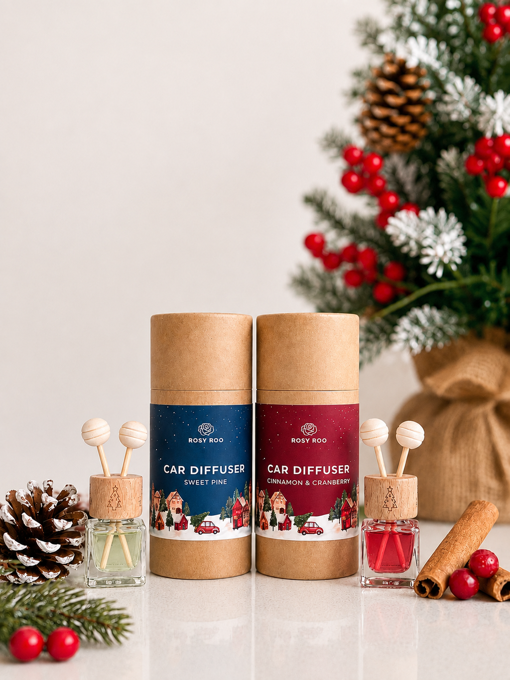 Car Diffuser  - Cinnamon & Cranberry