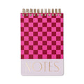 Notes Large Chunky Notepad - Burgundy + Pink