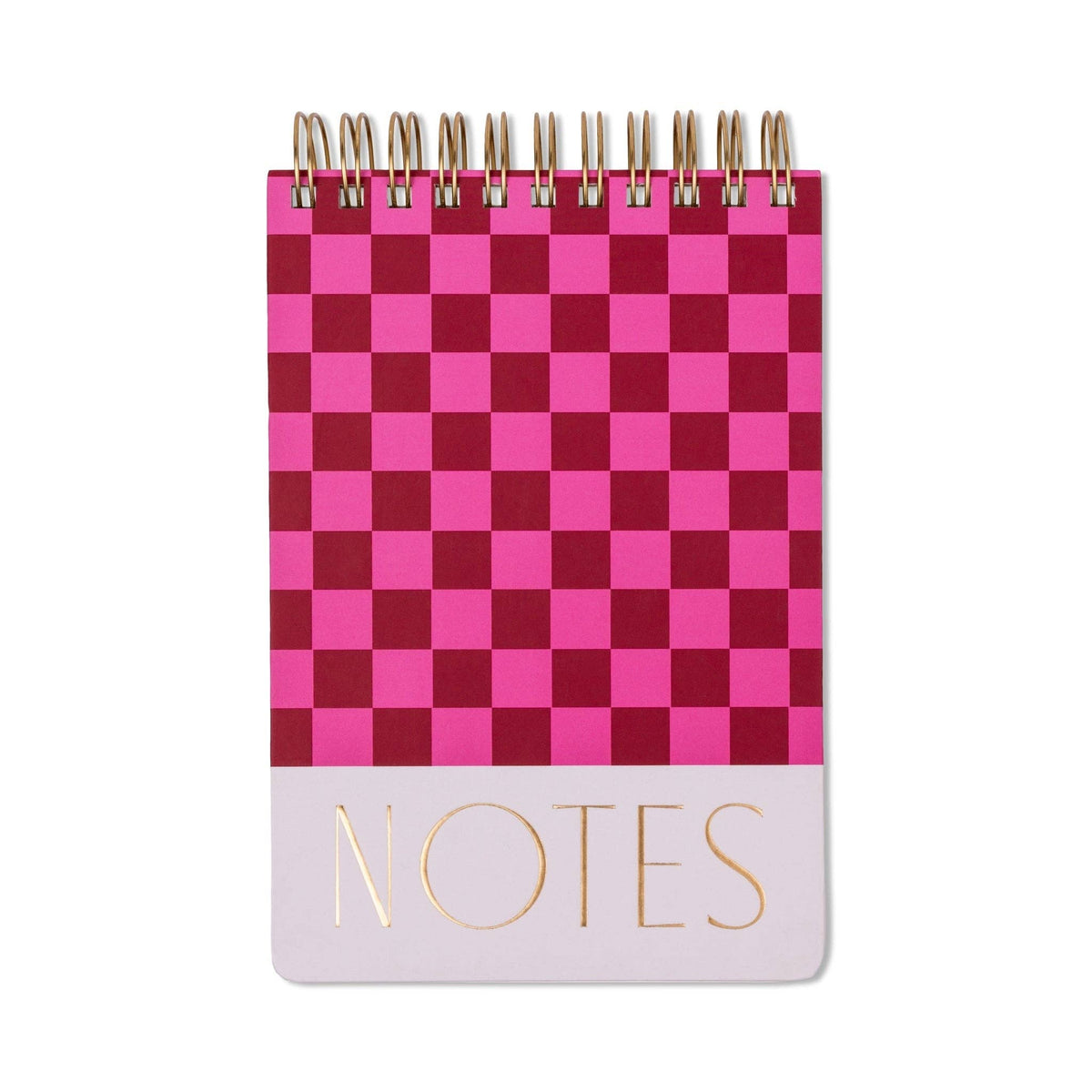Notes Large Chunky Notepad - Burgundy + Pink