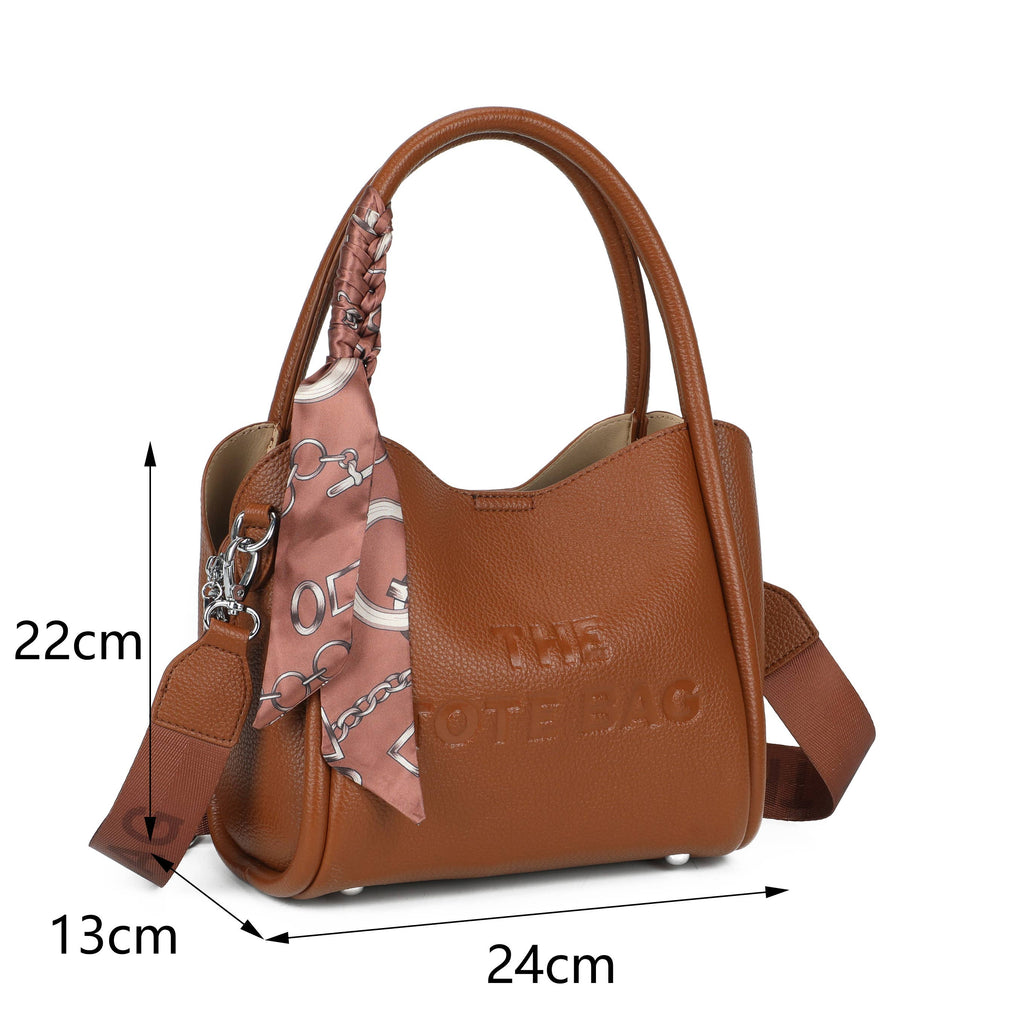Black Scarf Tote Bag