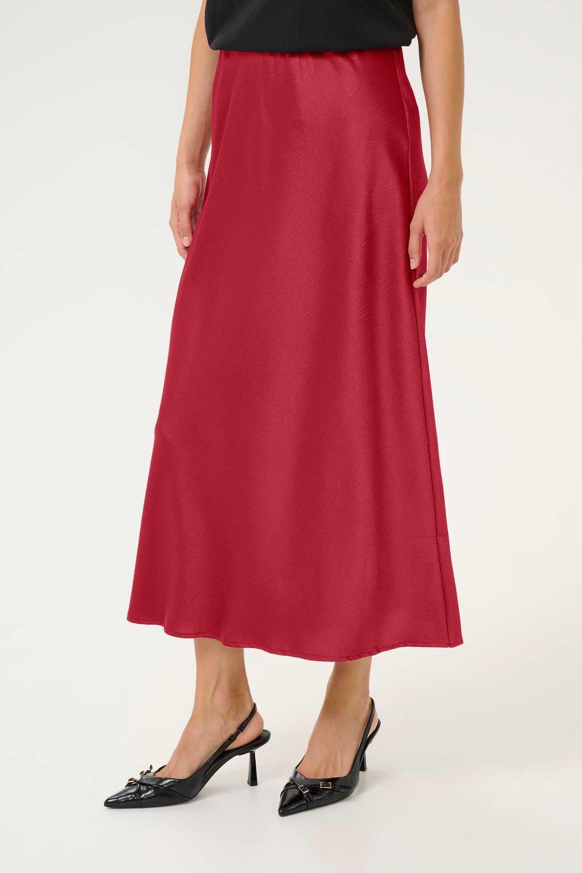 KAFFE Lotte Skirt Red