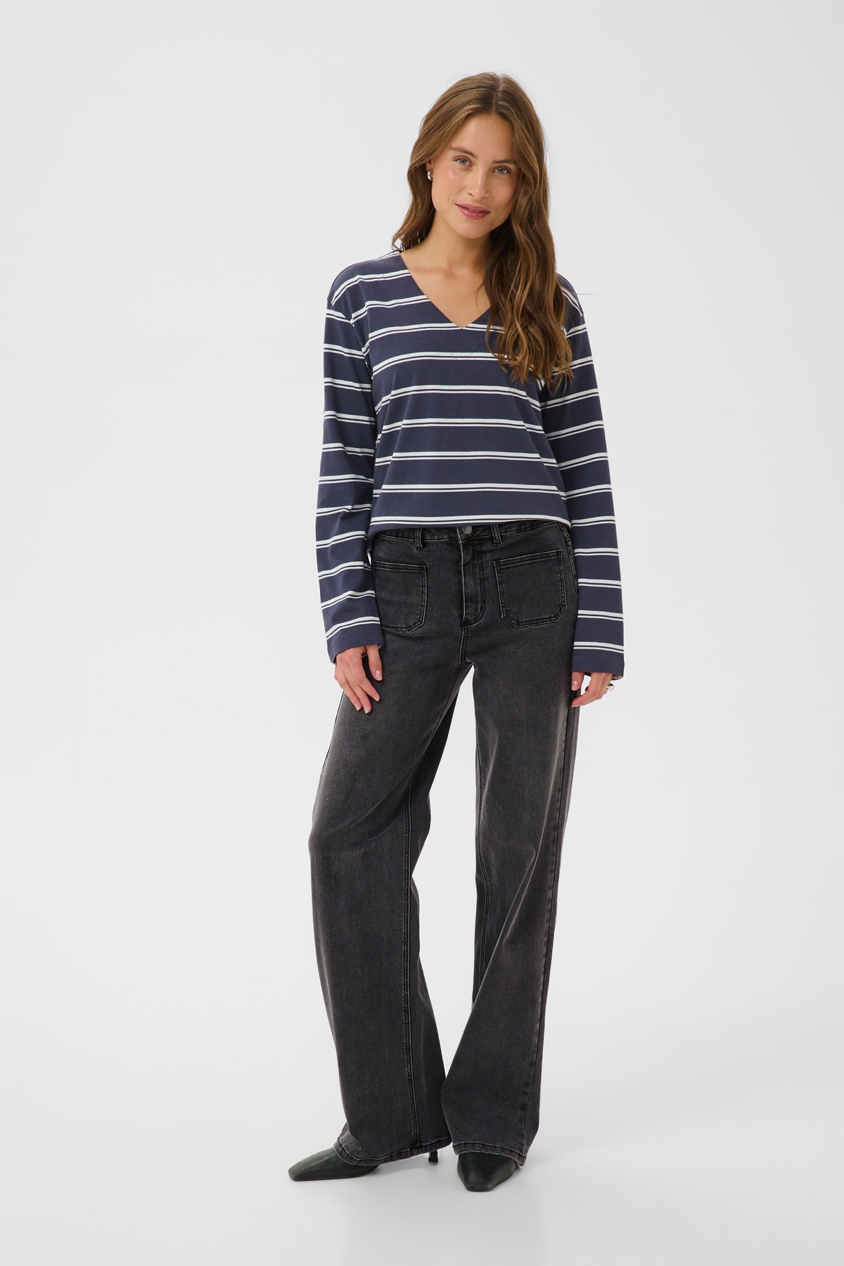 KAFFE Grey Vintage Brook Jeans