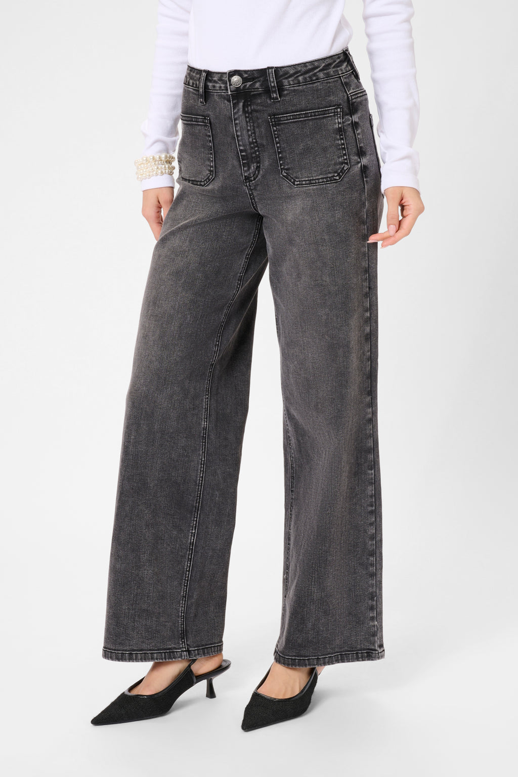 KAFFE Grey Vintage Brook Jeans