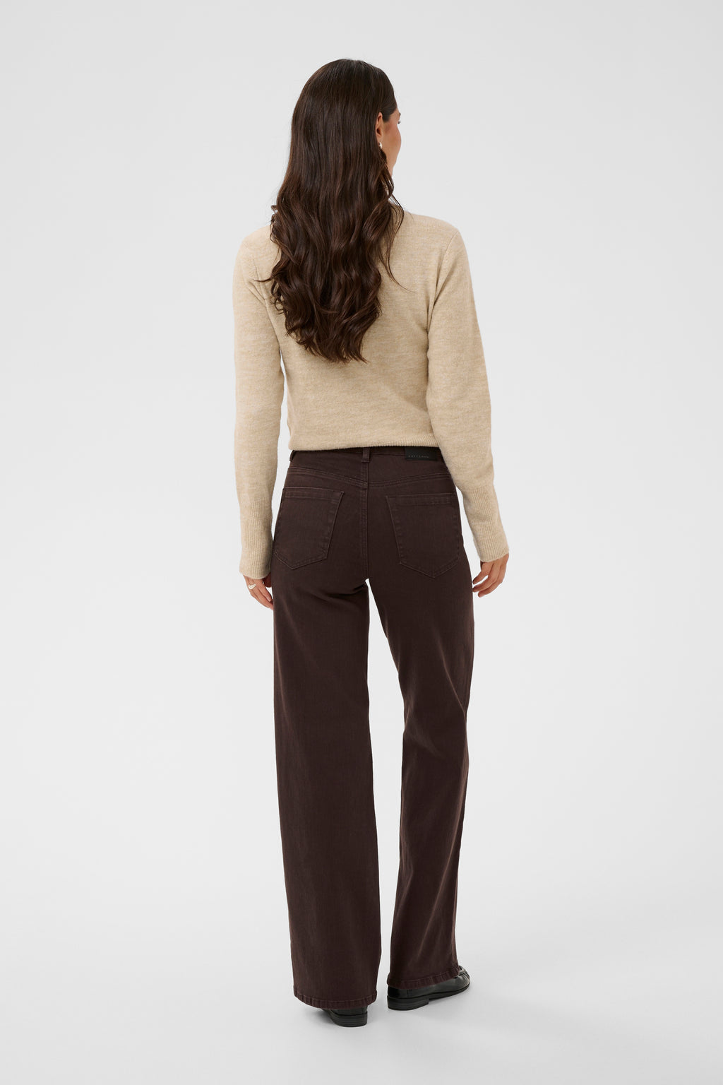 KAFFE Brook Regular fit jeans Coffee Bean