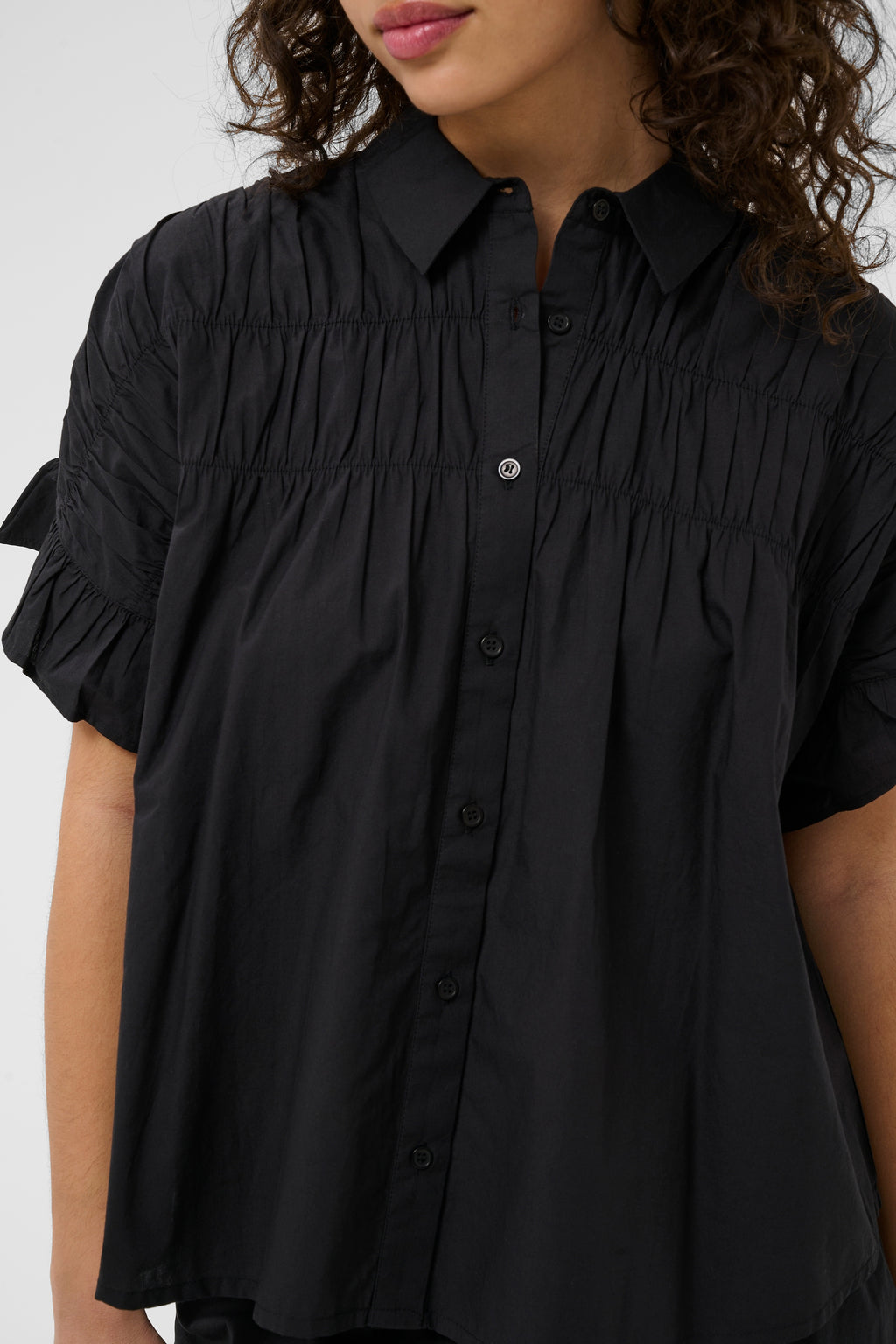 KAFFE Verdina Flounce Blouse