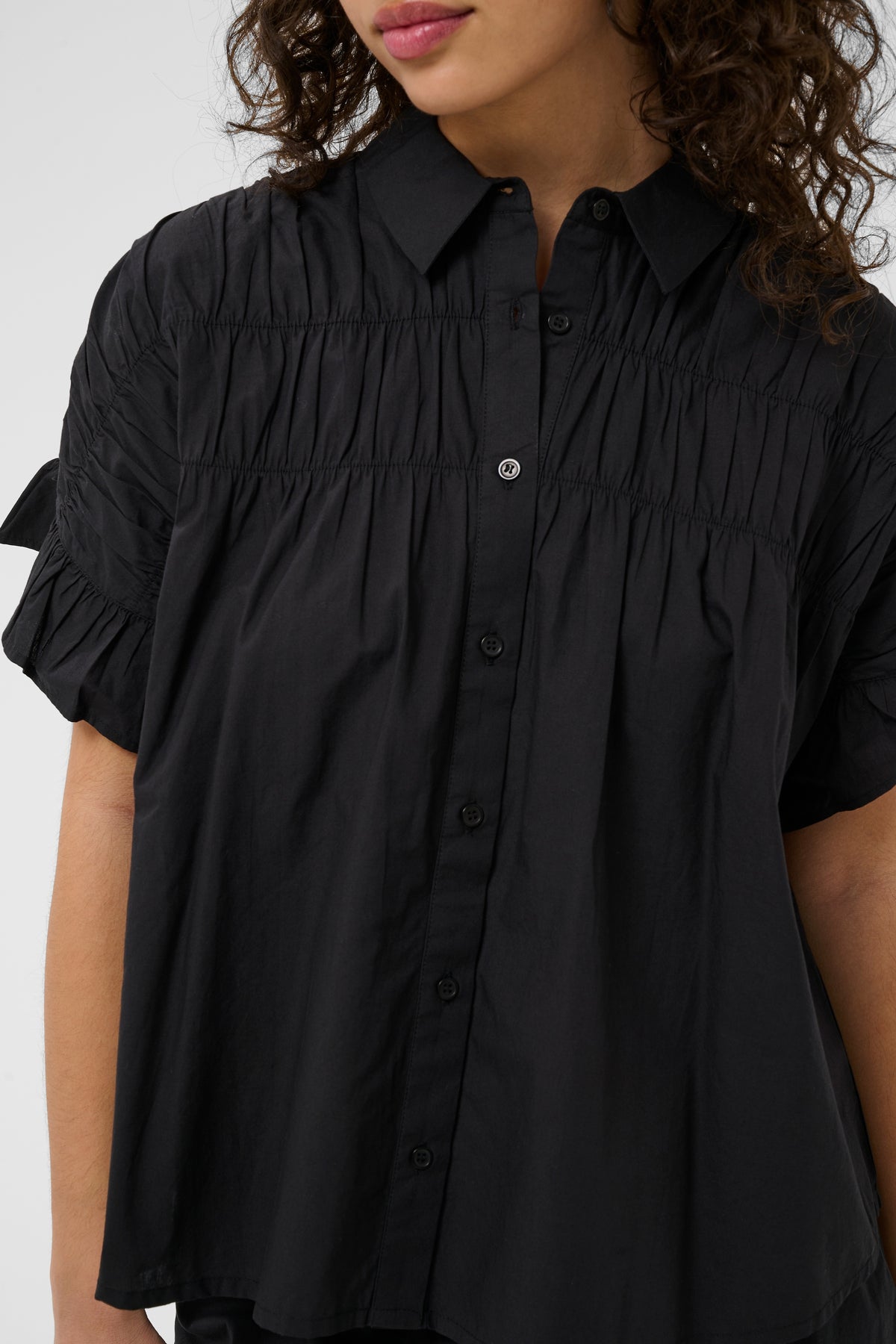 KAFFE Verdina Flounce Blouse