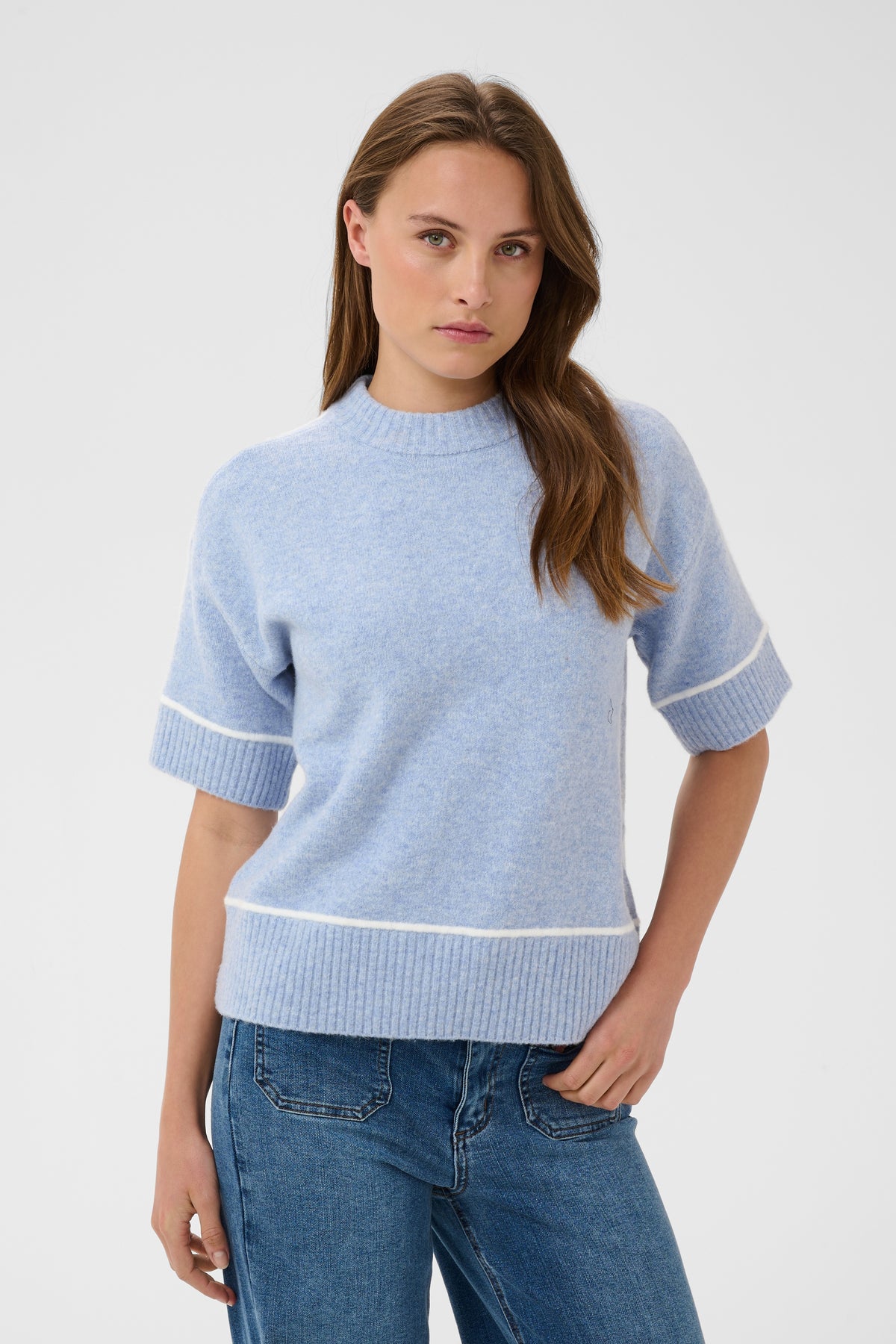 KAFFE Jinie Knit Pullover 1/2 sleeve