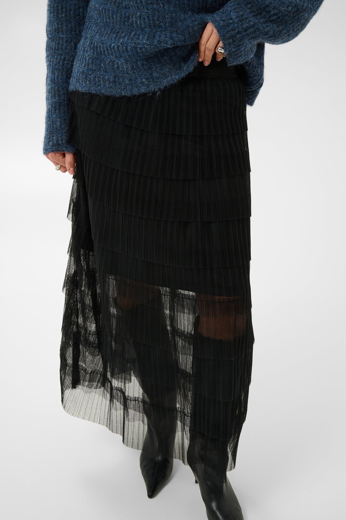KAFFE Cille Layered Skirt