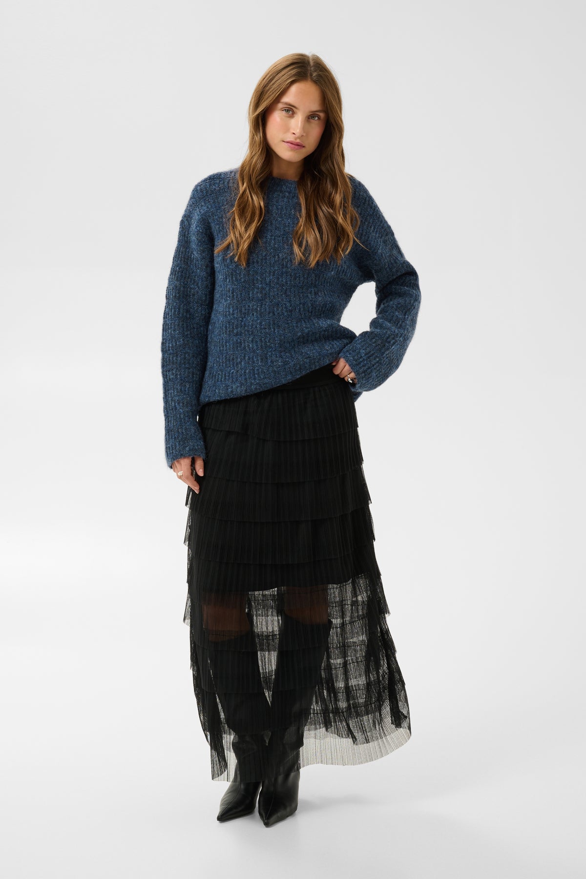 KAFFE Cille Layered Skirt