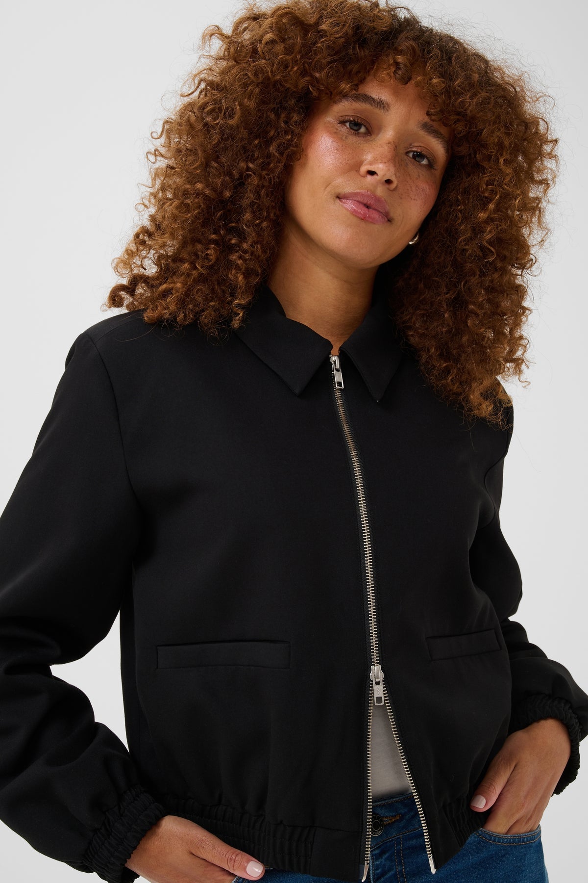 KAFFE Sakura Bomber Jacket