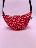 Yolla Studio Pink Leopard on Red Bag
