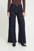 ICHI WIGGY WIDE JEANS NAVY
