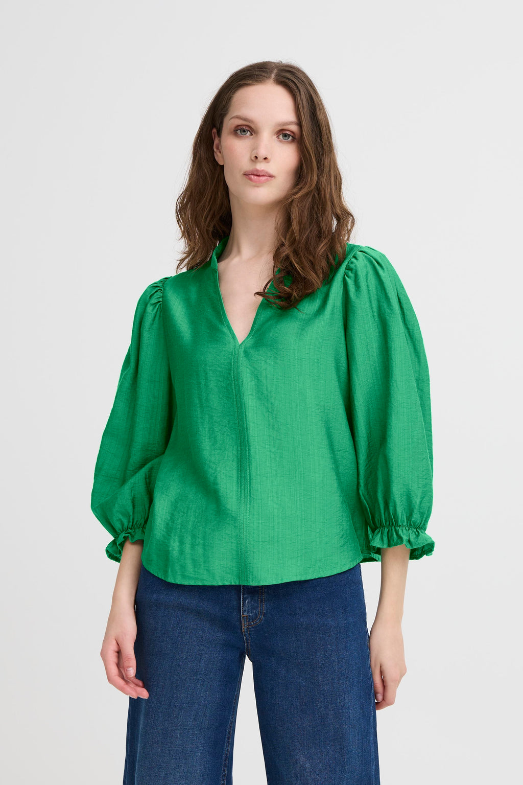 ICHI Wilma Green Blouse