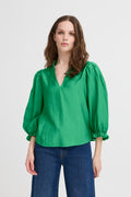 ICHI Wilma Green Blouse
