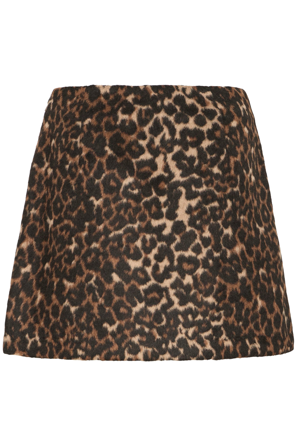 ICHI WOOLA LEOPARD SKIRT