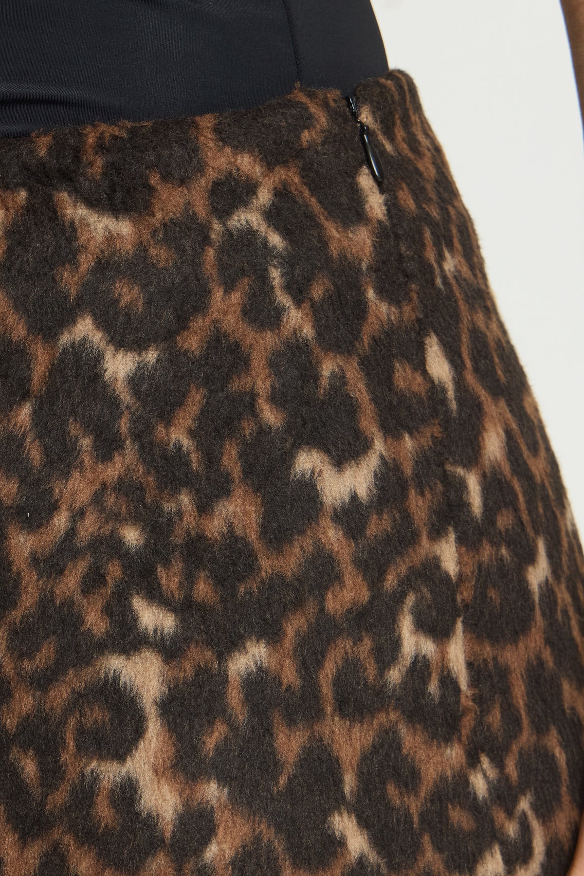 ICHI WOOLA LEOPARD SKIRT