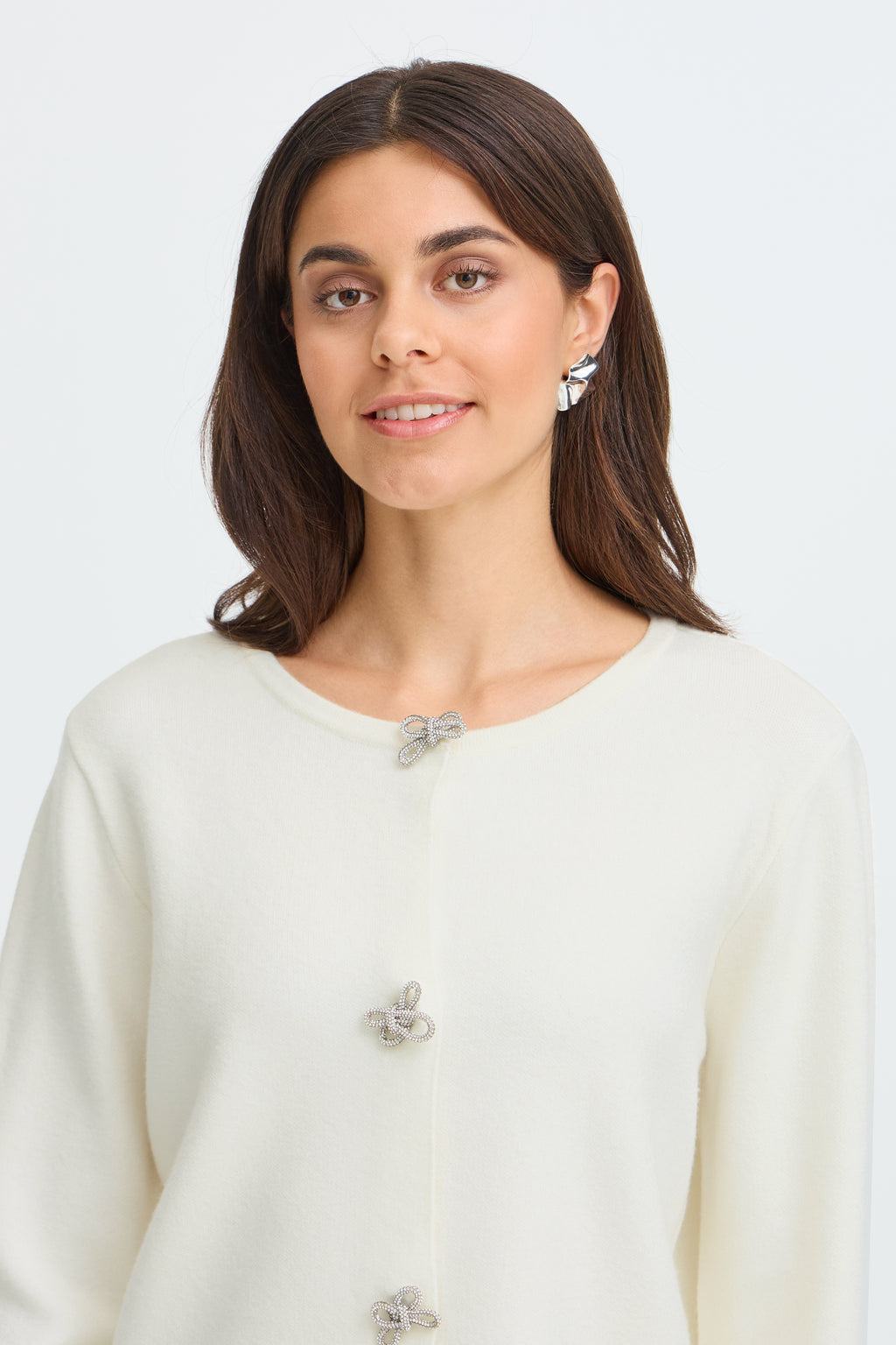 FRANSA Sally Cream Cardigan