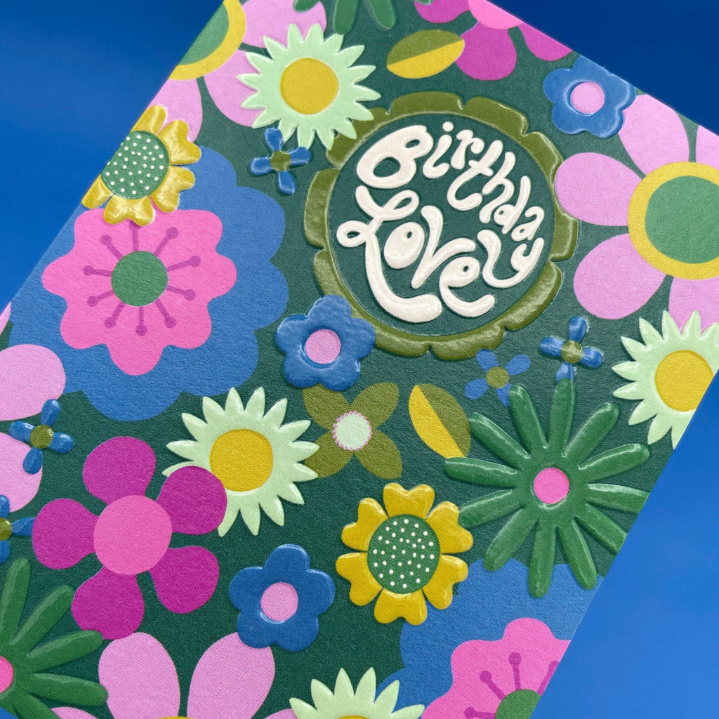 Birthday Love Dark Floral