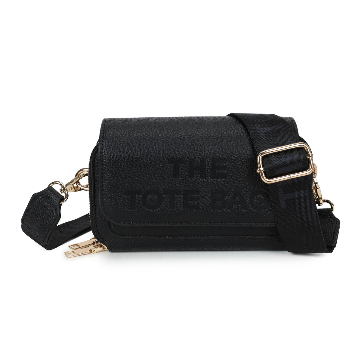 Black Multi Compartment Crossbody Bag