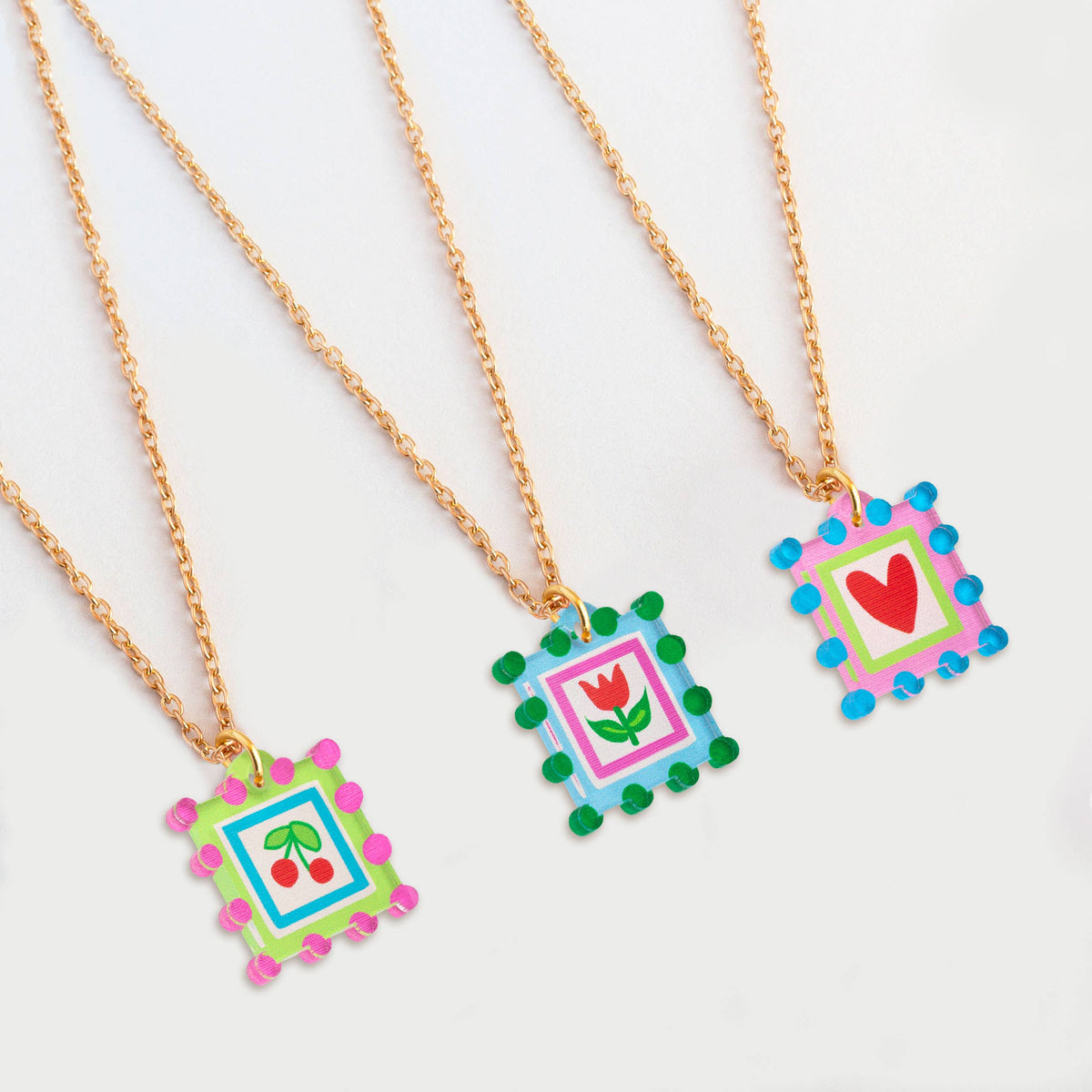 Natalie Lea Owen Square Heart Necklace