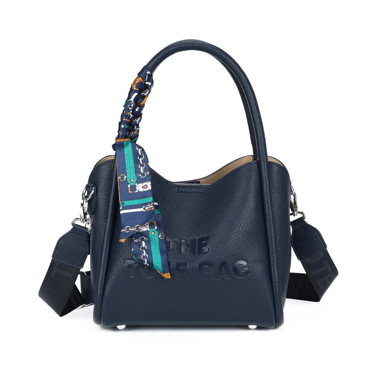 Black Scarf Tote Bag