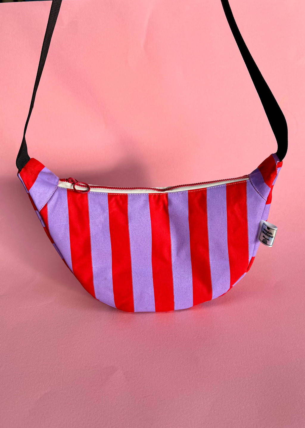 Yolla Studio Lilac and Red stripes Bag
