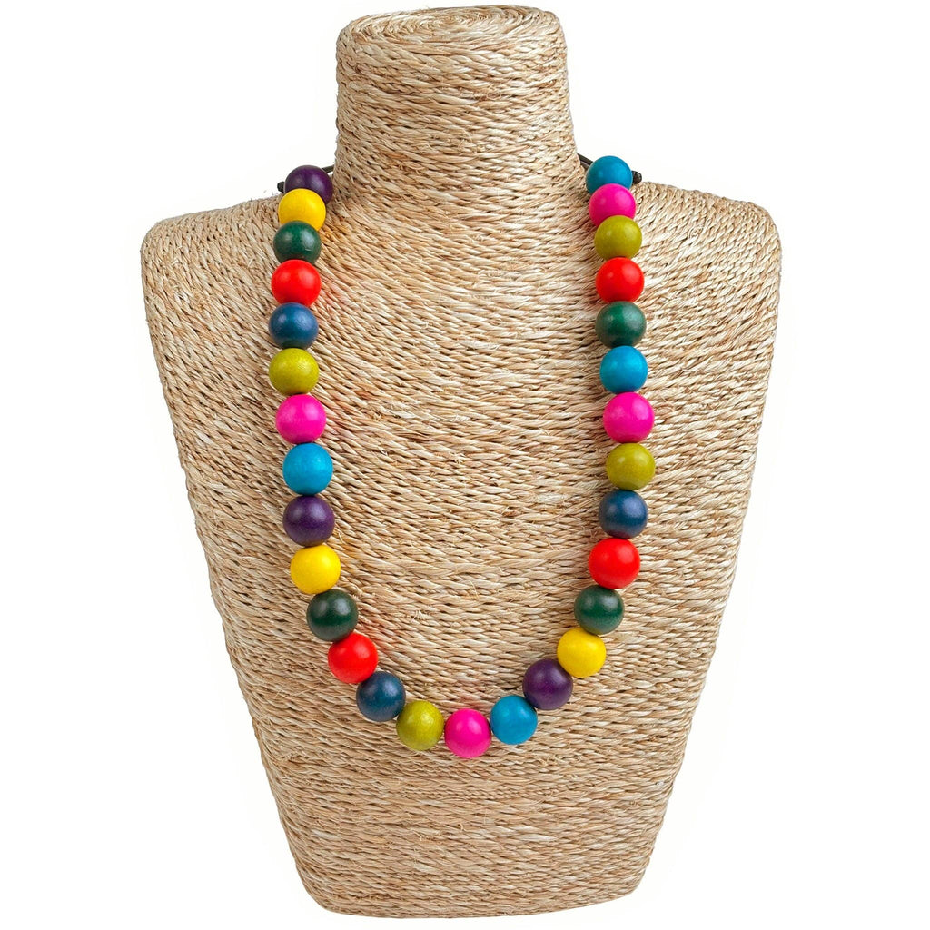 Rainbow Sphere Necklace Large beads
