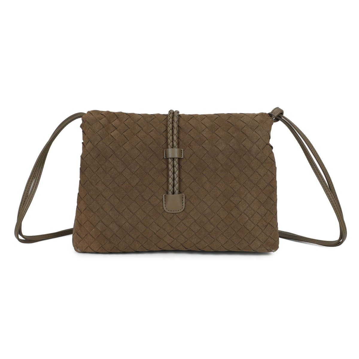 Brown Clutch Bag Leather