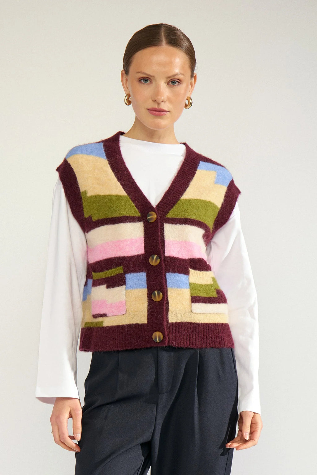 NUMPH Nuriette Pixel Stripe Vest