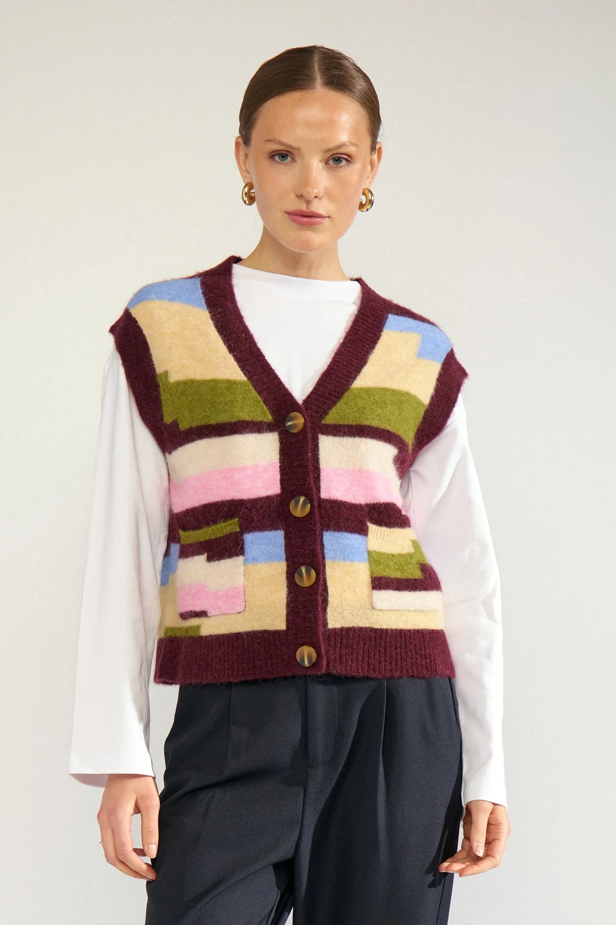 NUMPH Nuriette Pixel Stripe Vest