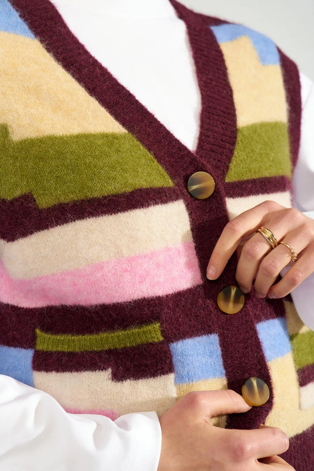 NUMPH Nuriette Pixel Stripe Vest