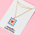 Natalie Lea Owen Square Heart Necklace