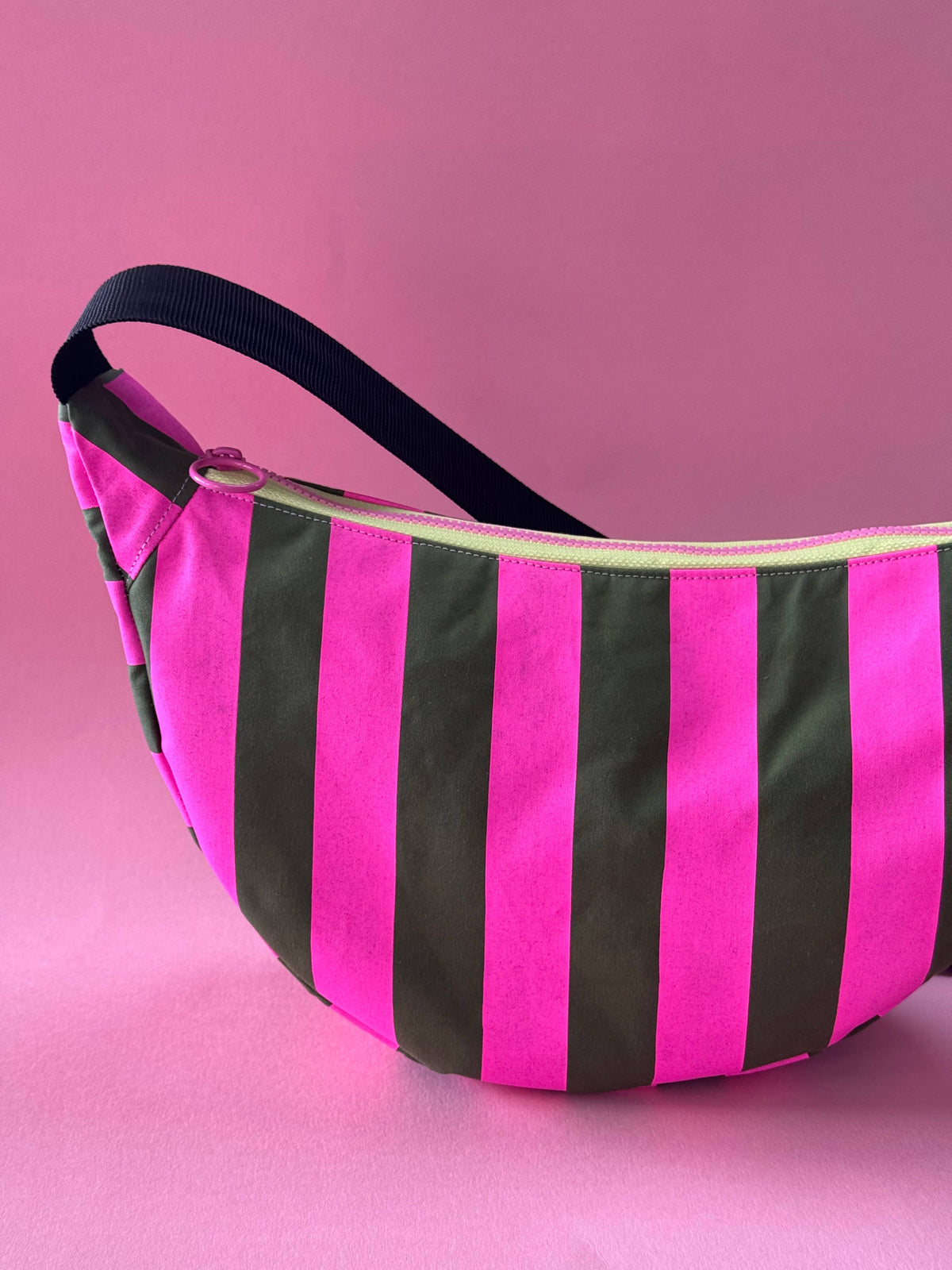 Yolla Studio Pink and Green stripes Bag