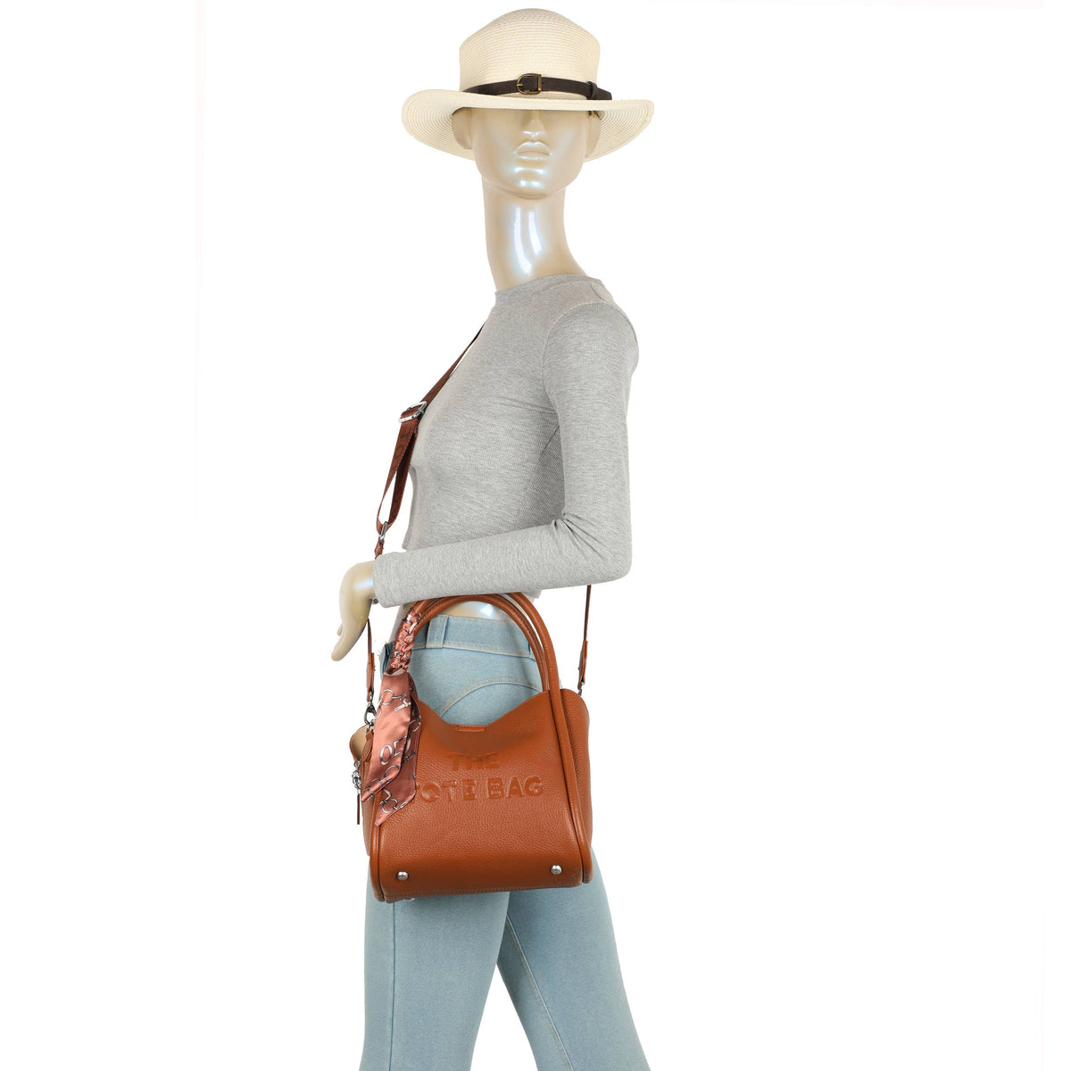 Black Scarf Tote Bag