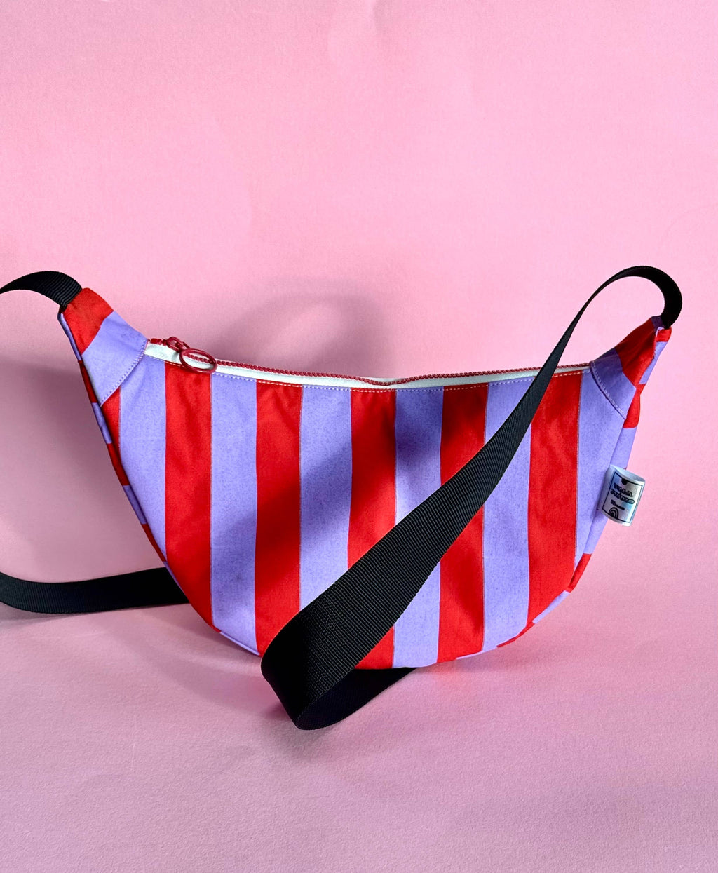 Yolla Studio Lilac and Red stripes Bag