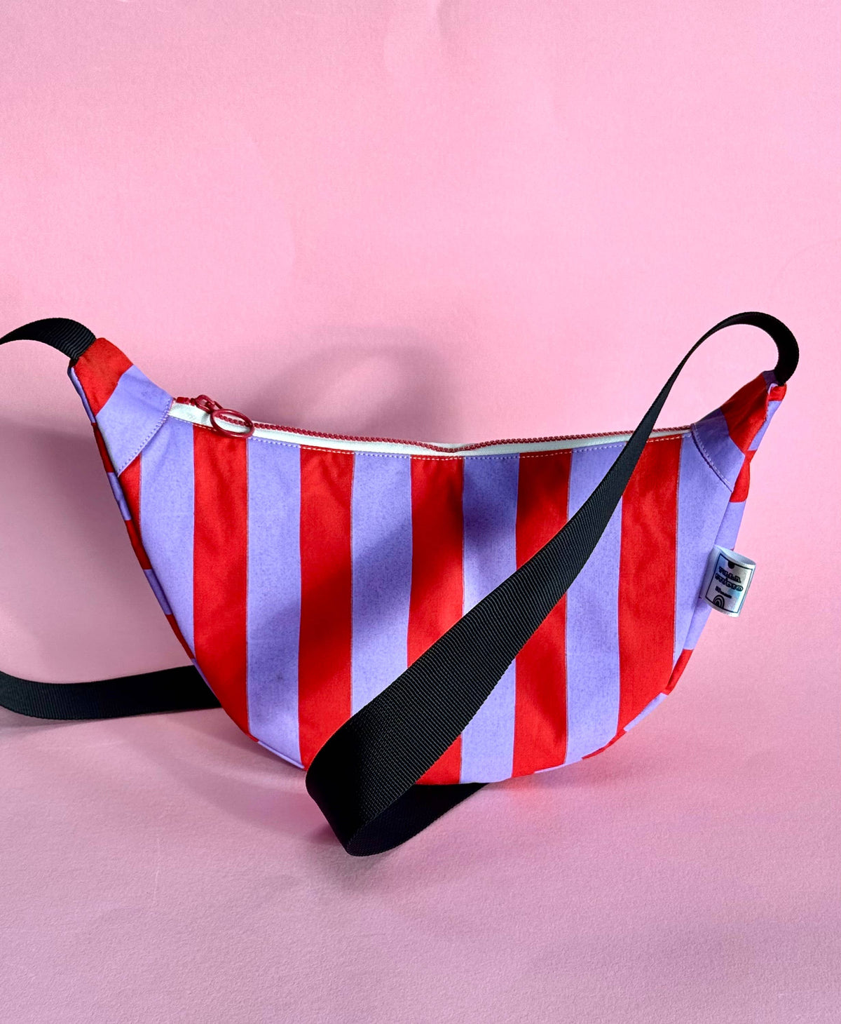 Yolla Studio Lilac and Red stripes Bag