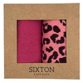 Pink Tokyo & Pink Leopard sock box duo
