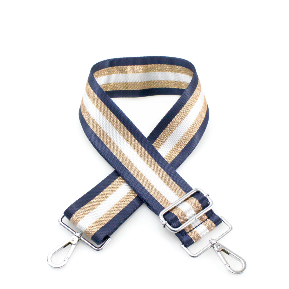 Bag Straps Navy Blue Stripes