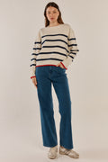 Betty Basics Leonie Knit Sweater Stripes