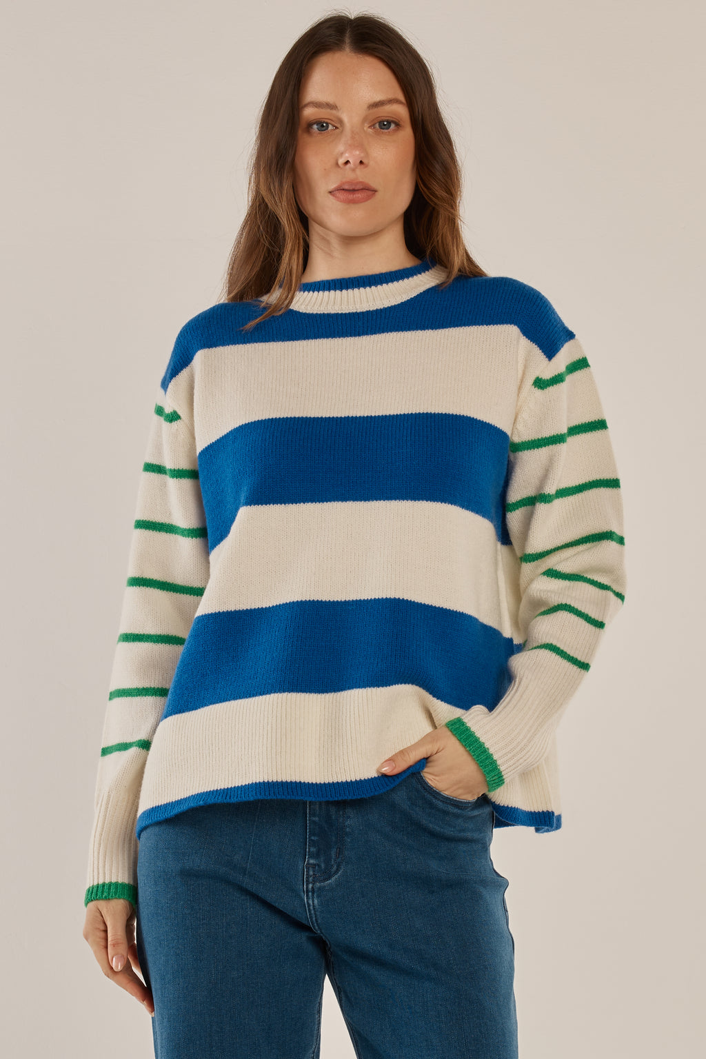 Betty Basics Blu Camryn Knit Sweater