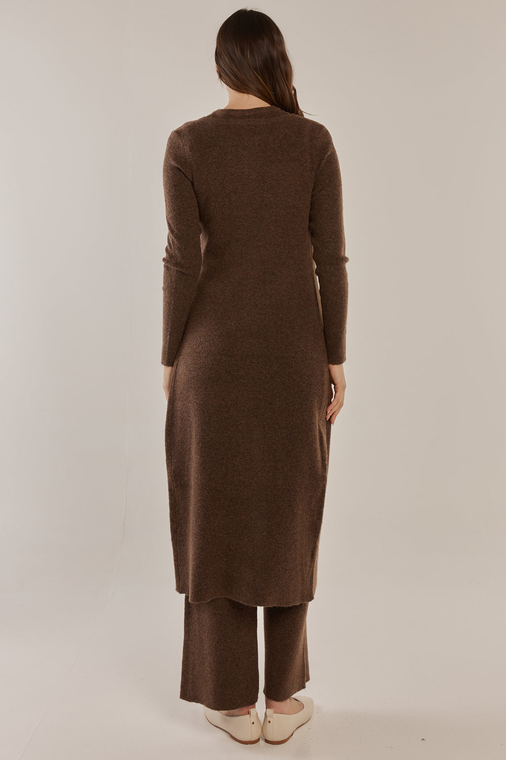 Betty Basics Nash Knit Long Cardigan Expresso
