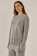 Betty Basics Knit Grey Marle Sweater