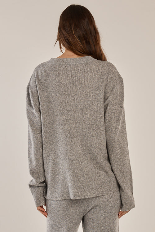 Betty Basics Knit Grey Marle Sweater