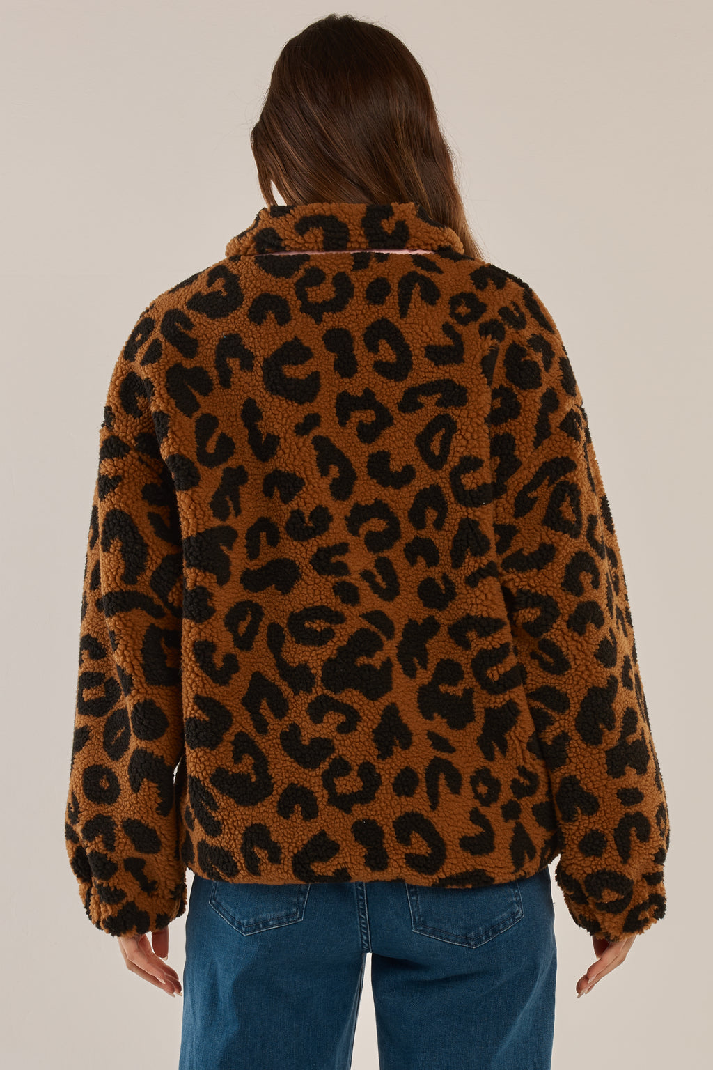 Betty Basics Ani Jayne Fleece Jacket Animal/Pink