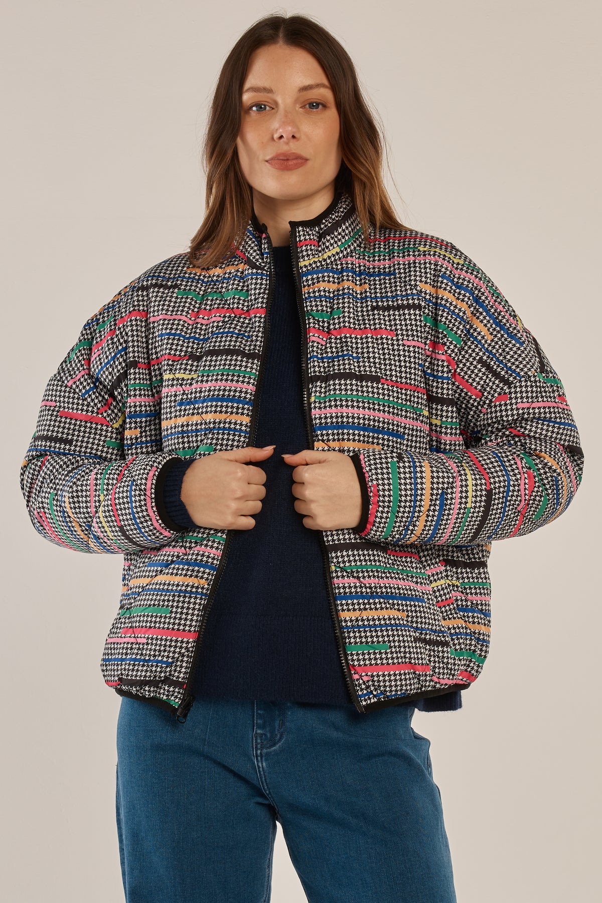 Betty Basics Rainbow Reversable Jacket